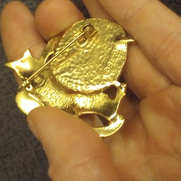 Berebi Black Cat Pin, Signed , EUC - Picture 3 of 3